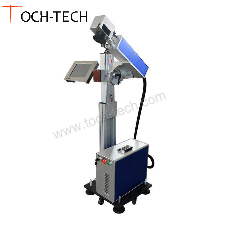Online Flying Laser Marking Machine for Marking one by one automaticlly 